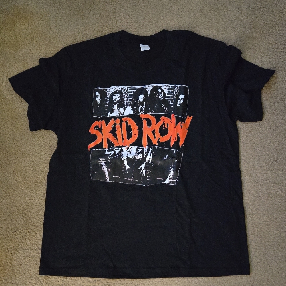 Skid Row Black Graphic T-Shirt